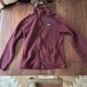 Paragonia maroon full zip fleece hardly worn perfect condition